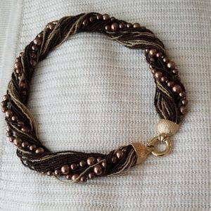 Venetian Crystal Torsade Necklace